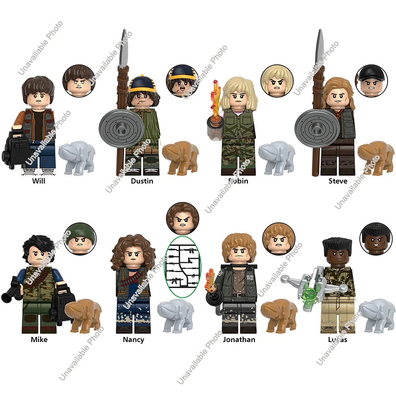 Figurines Hot Toys Stranger The Horrible Movie Dustin Mike Vecna Will Steve Demogorgon, blocs de construction, jouet pour enfants