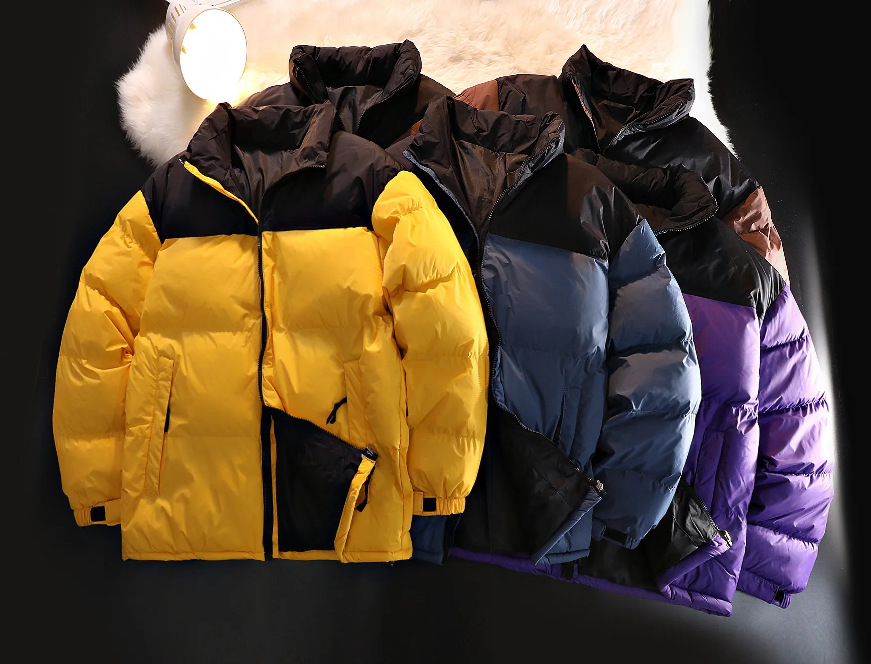 Men Winter Yellow Parkas Couple Patchwork Down Jacket Oversize Boys Loose Thick Warm Cotton Padded Coat Plus Size Outerwear 3xl