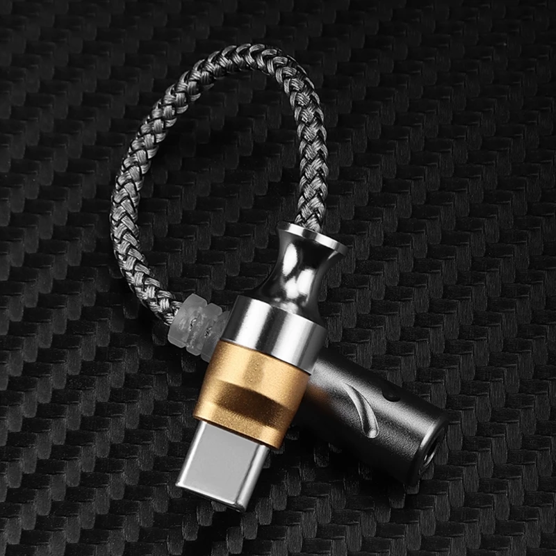 اكتب C إلى 3.5 مم محول سماعة سماعات محول النحاس الذي يقدم المقابس والراحة في التشغيل ولا يوجد تأخير ناقل الحركة 12 سم D2RC