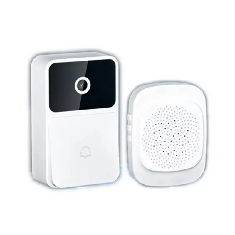 

ABKQ-Smart WIFI Video Doorbell Camera With Night Vision HD Wireless Security Two-Way Intercom Voice Changer For Home