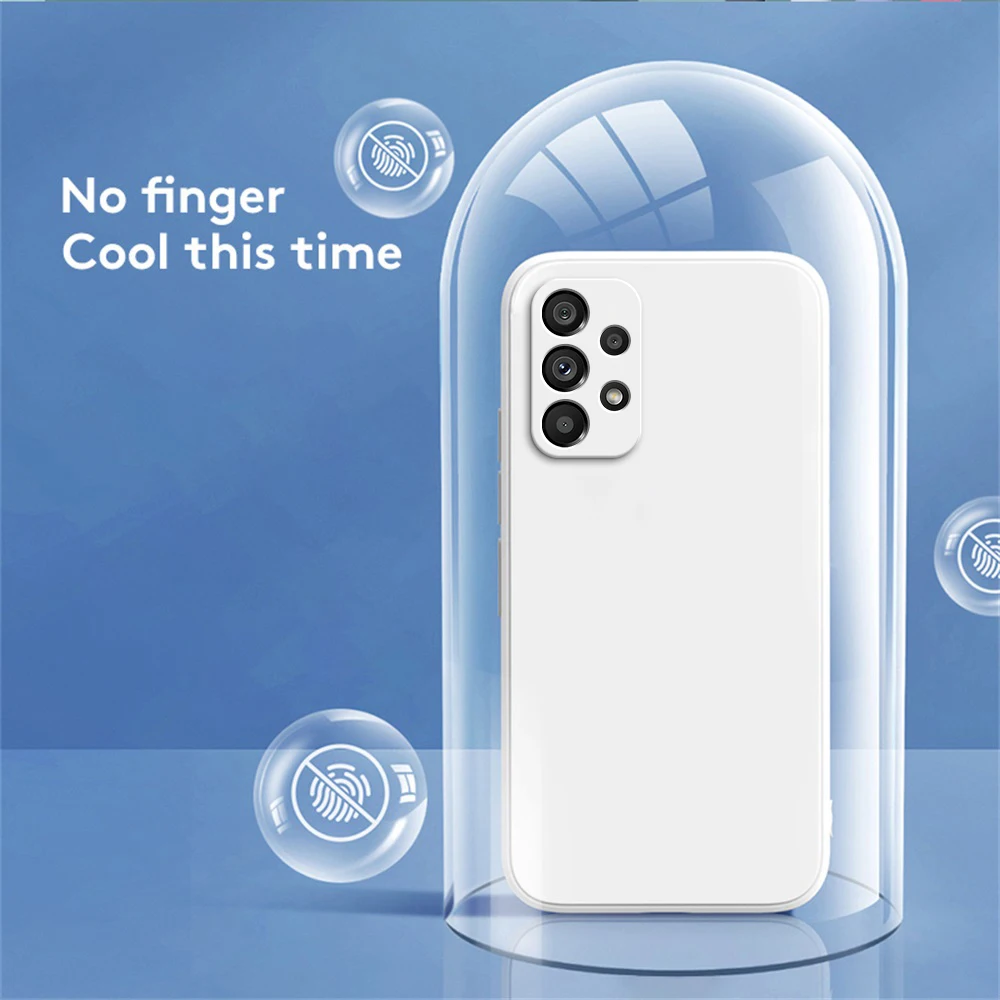 Funda Original Phone Case for Samsung A32 4G 5G Liquid Silicone Fundas Galaxy A32 4G 5G Camera Protective Back Cover Case