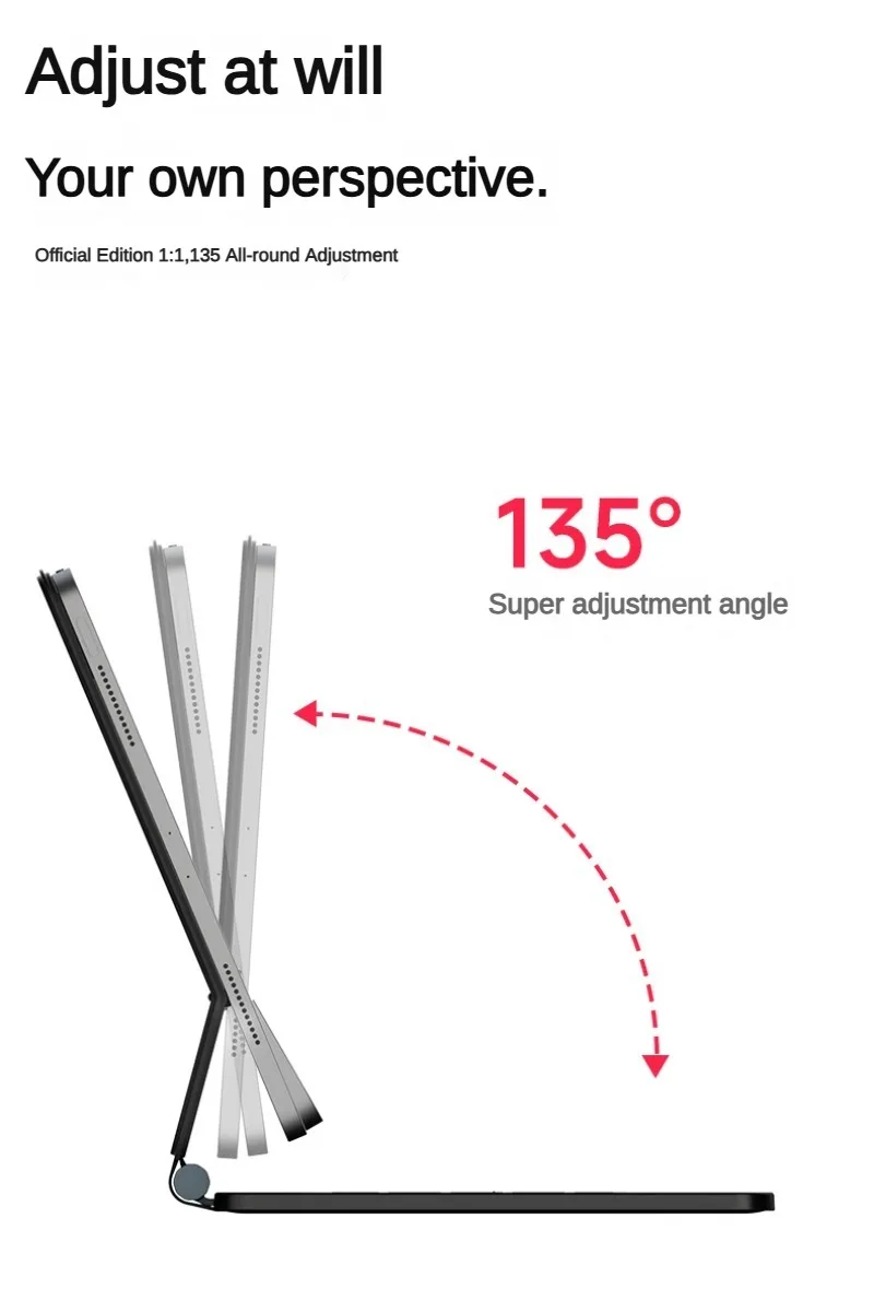 COOSTART للوحة المفاتيح السحرية الخاصة بـ Air7/6 Pro M3 iPad. لوحة مفاتيح خارجية معلقة مغناطيسية للكمبيوتر اللوحي. خاصية iPad
