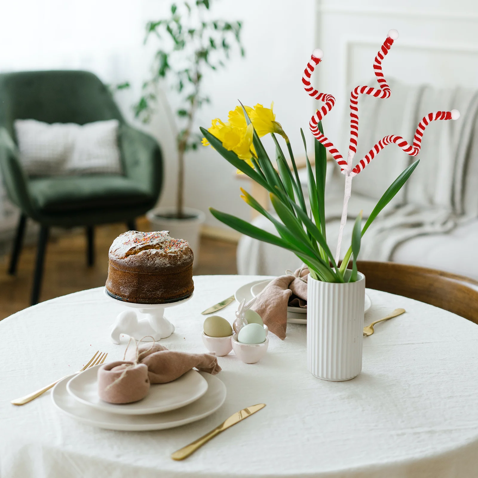 

1pcs Christmas Picks Red Artificial Glitter Berry Stems Festive Tree Decor Holiday Wreath Evergreen Greenery Pine Branches Candy