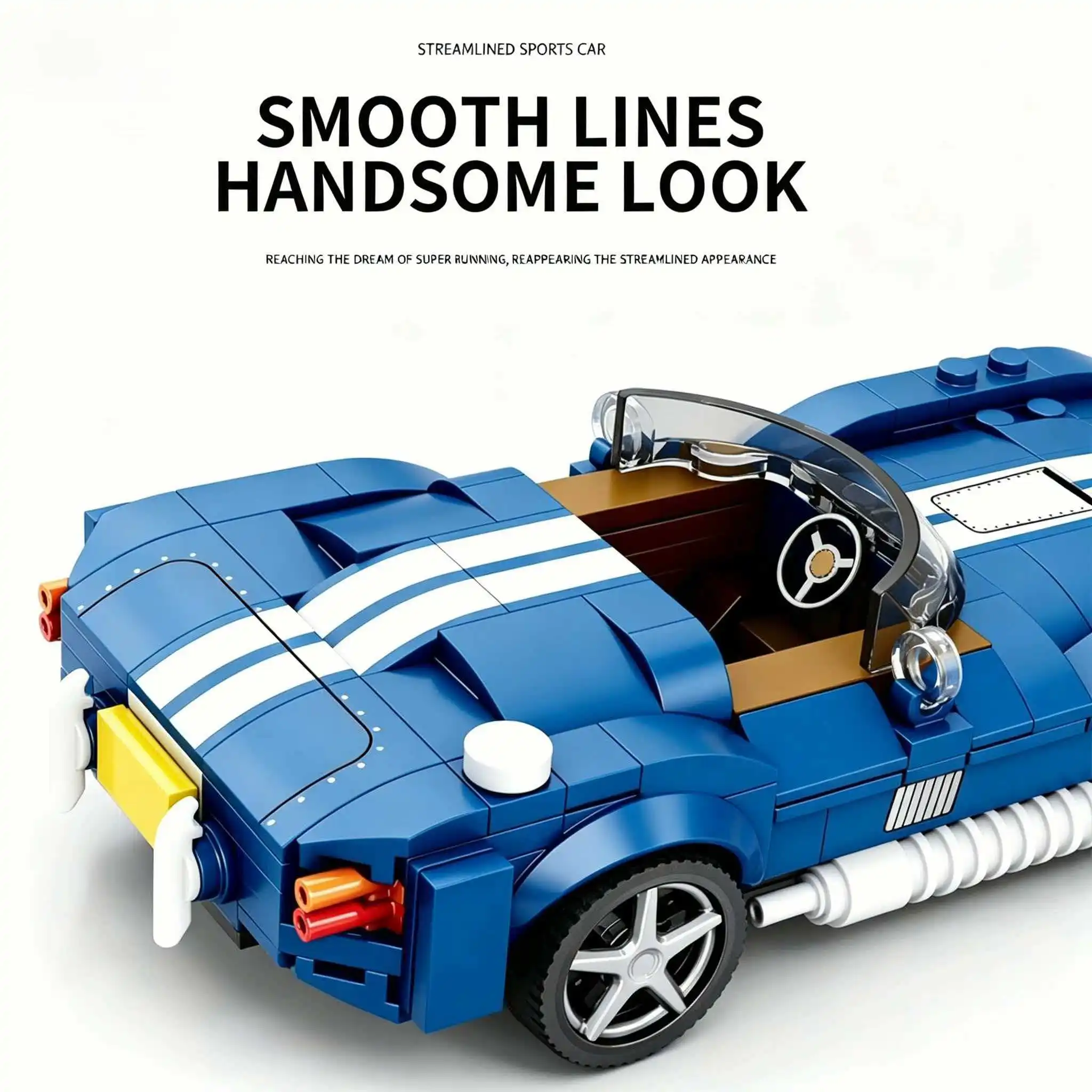 

Super Sports Car Building Block Set Classic MOC Model Creative Mechanical Collectible Car Hobbyist Gift Decoration