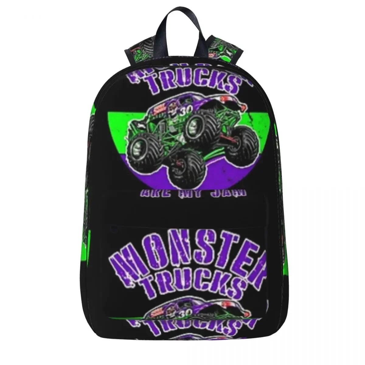 Monster Truck Are My Jam Grave Digger Vintage Art Woman Backpacks Boy Girls Bookbag Fashion Students School Bags Laptop Rucksack