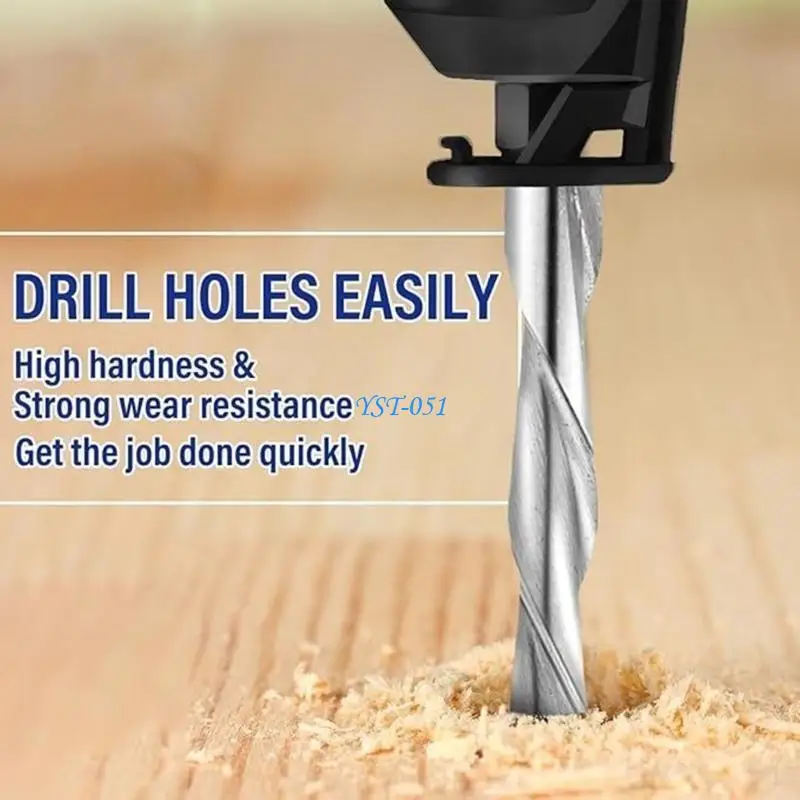 E15A شامل 50 قطعة 1/8inch مجموعة الحفر مجموعة لأداة مهام النجارة الخشبية