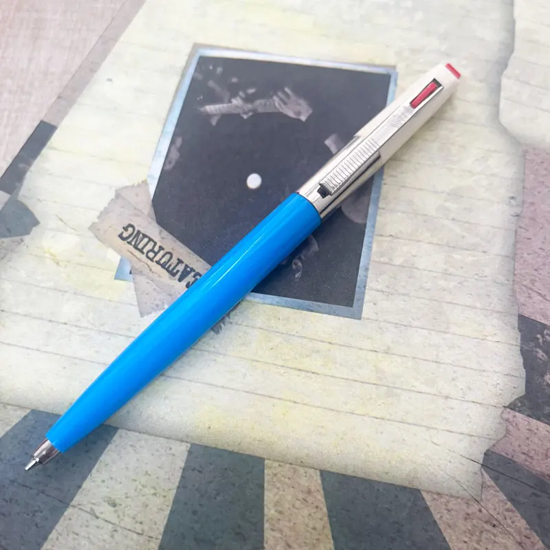 

Hungarian Stationery ICO Retro Clash Ballpoint Pen Push Action Ballpoint Pen School Student Writing Black 0.7mm Gel Pens