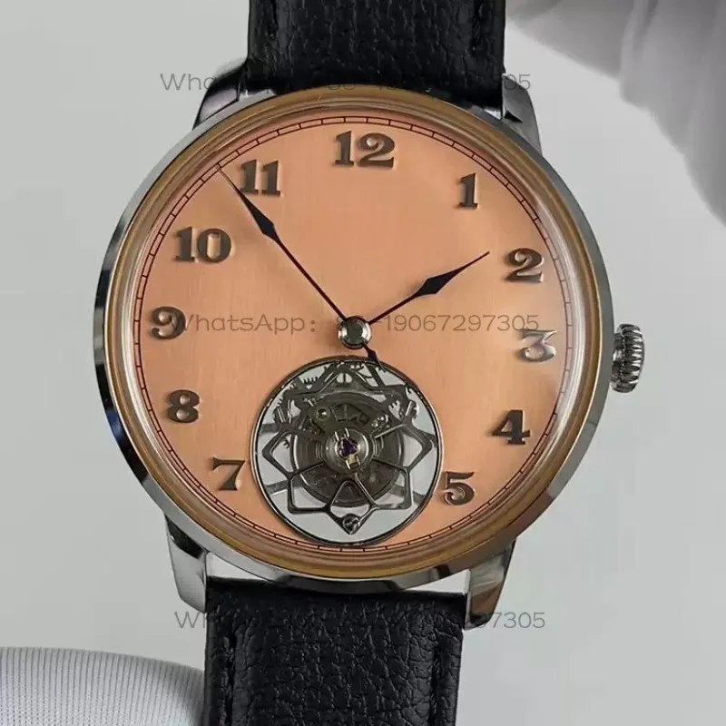 Men Flying Tourbillon Mechanical Watch 001 Series CAL.0012 Skeleton Wristwatch