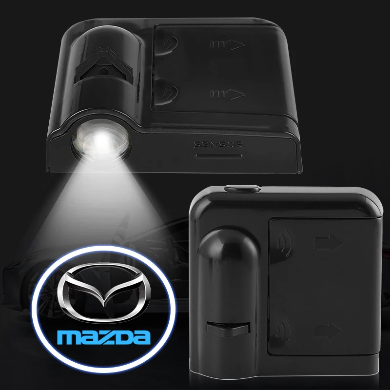 1/2pcs Car Door Emblem Light Laser Welcome HD Projector Lamp For Mazda  Demio CX5 CX3 Premacy 2 3 5 6 Axela Atenza Speed 6 MX-3
