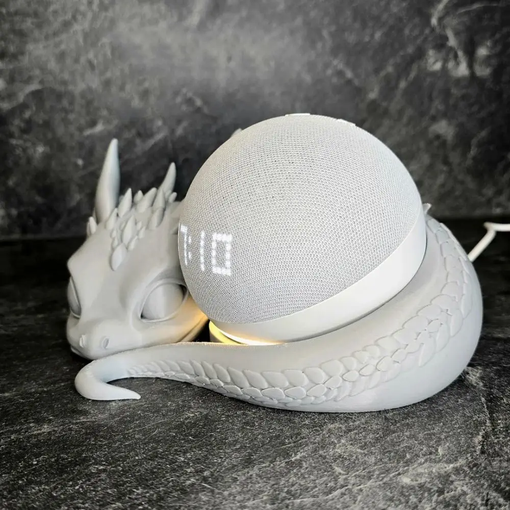 Supporto per altoparlante a forma di drago Staffa per altoparlante innovativa multifunzione Cornice dal design squisito Supporto stampato in 3D