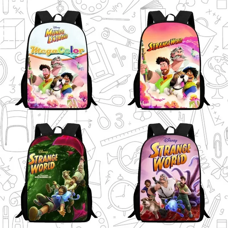 

Disney Child School Backpack,Cartoon Strange world Child School Bags for Girls Boys,Durable &Light Weight Backpack for