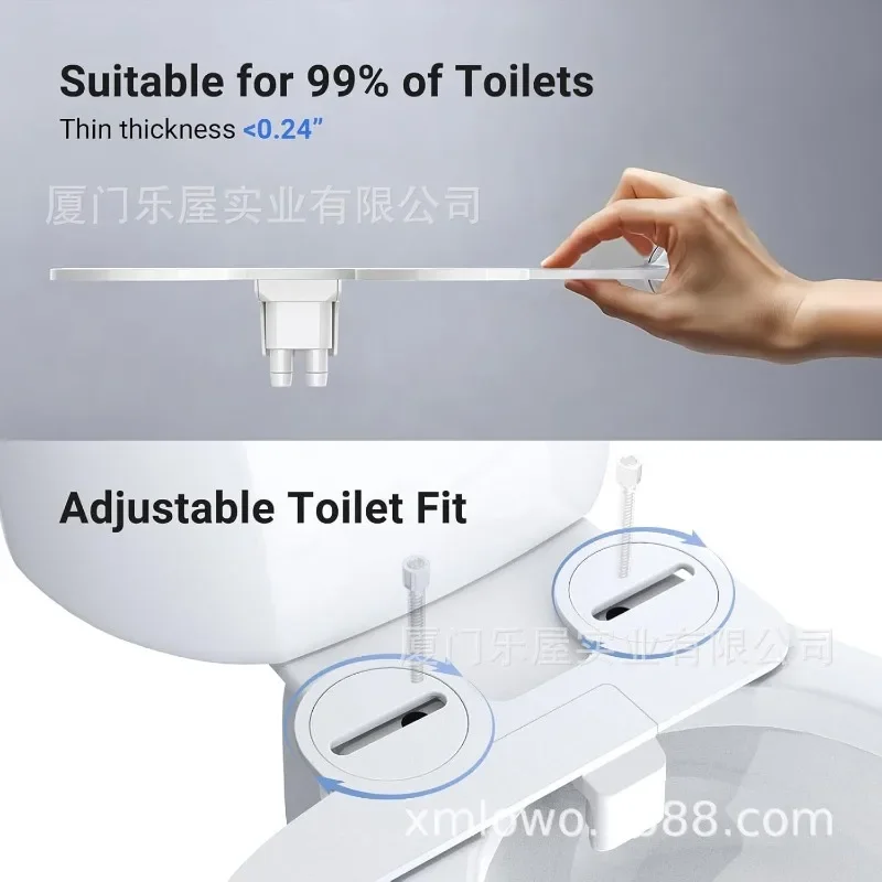 

Умный очиститель для унитаза DurableSlim Bidets, для послеродовой гигиены, простой женский гигиенический душ, расстояние между отверстиями 136-200 мм