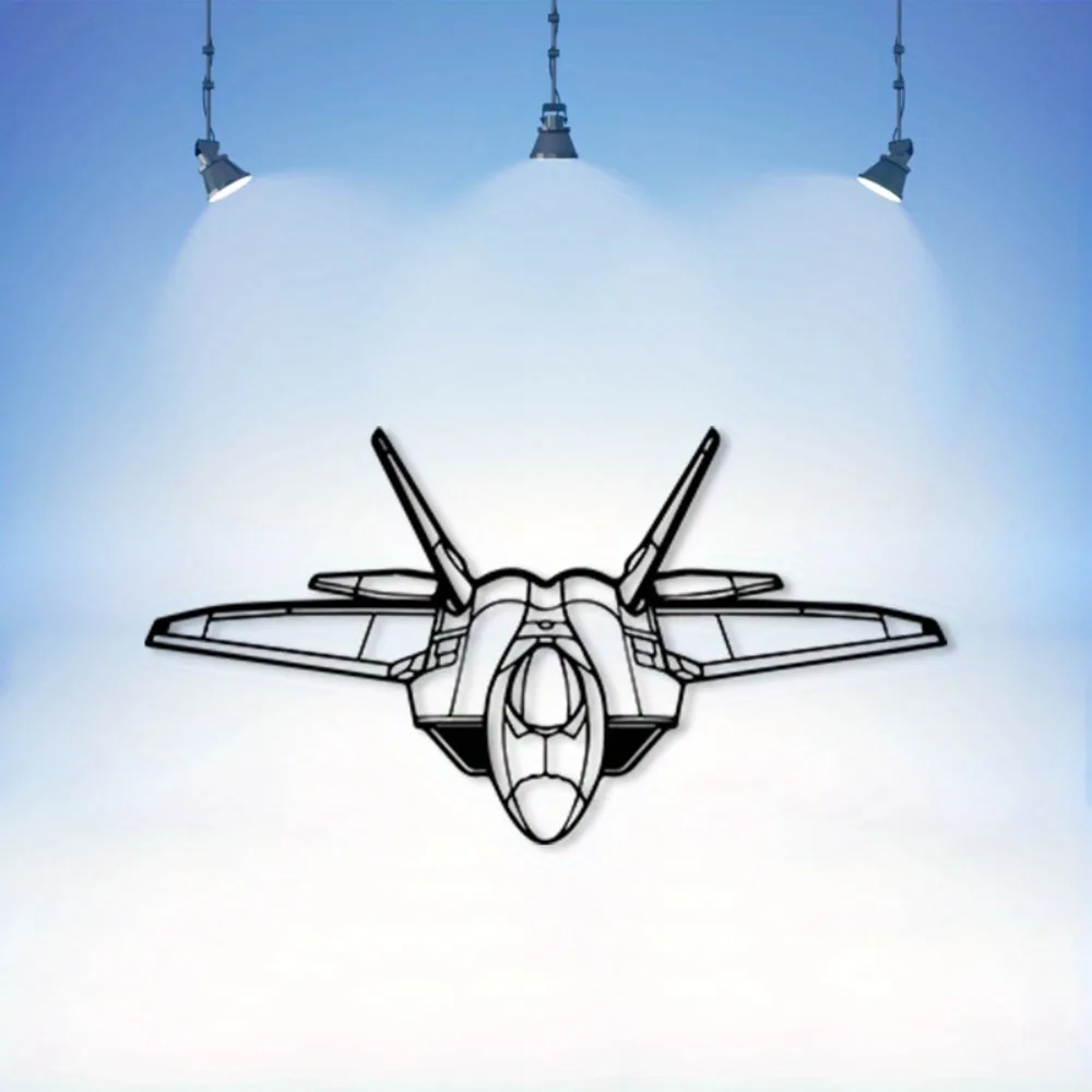 Icp Line Drawing CIFBUY F22 Raptor Metal Wall Art Vintage Iron Aviation Decor ...