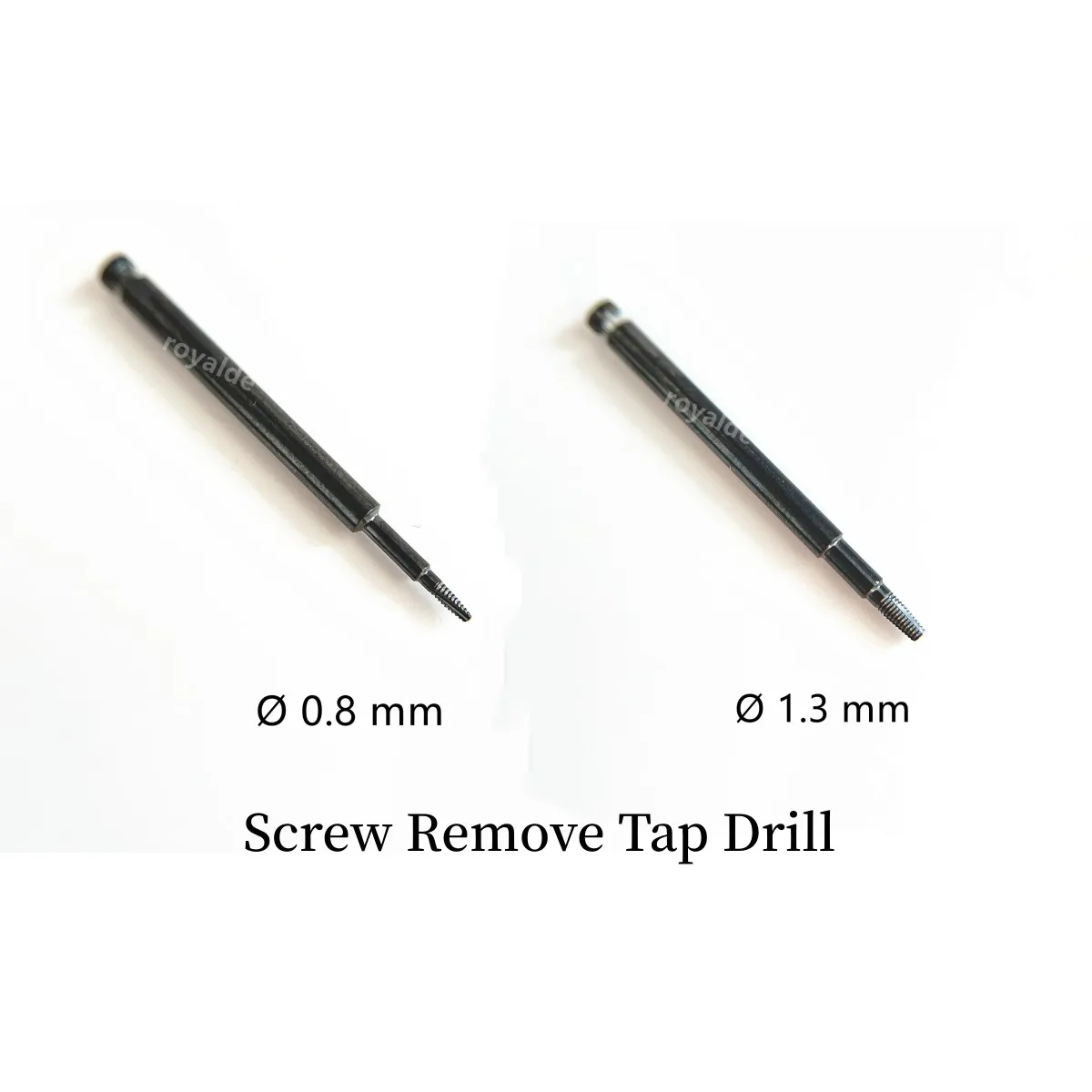 2Pcs Dental Fixture Implant Fractured Broken Screws Removal SOS Remove Tap Extractor 0.8mm 1.3mm