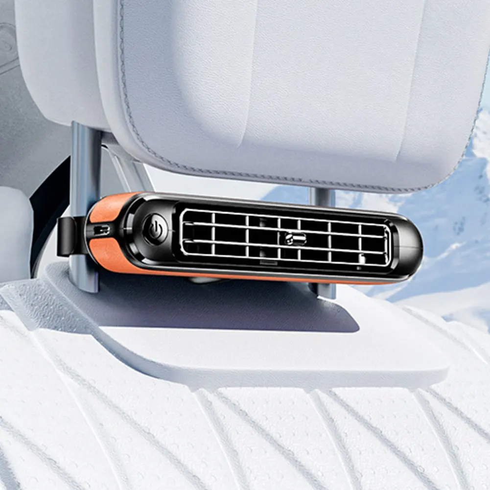 Backseat Cooling Fan Rear Seat Air Circulation Fan Three Adjustable Wind Speeds Cooling Air Fan 5V for Mini Cars RVs Sedans