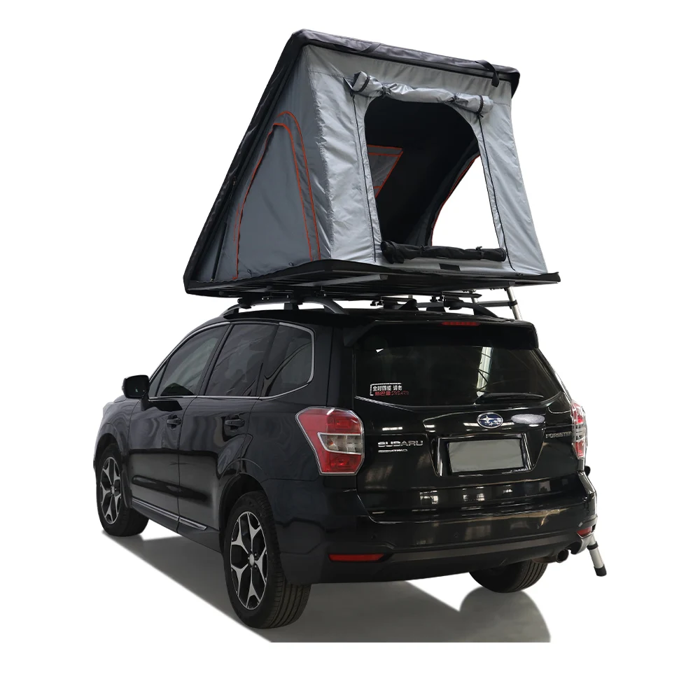 

Explore The Unknown All-Weather 4 X 4 Black Roof Top Tent Ultra Light Tent On The Roof Of The Car Apply To Toyota 4Runner
