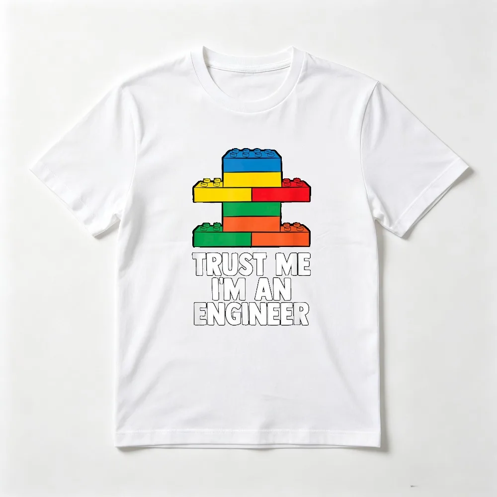 I´m An Engineer - Funny Brick Graphic Printed Gift for Civil Engineer T-shirt Casual Fashion Loose Harajuku Short Sleeve Tees
