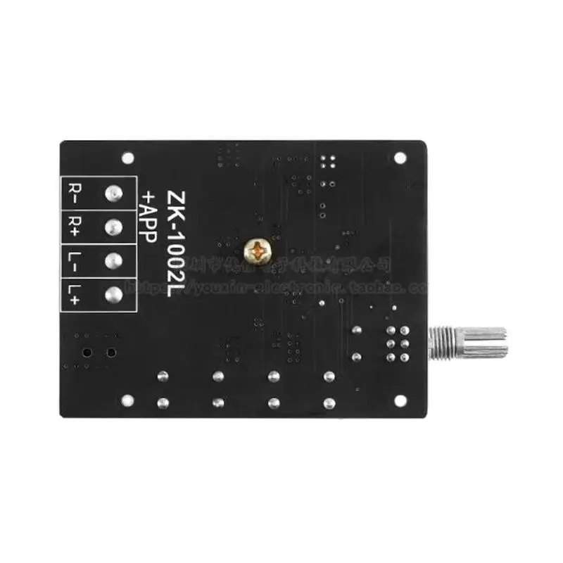 미니 2.0 스테레오 블루투스 5.0 디지털 앰프 보드 모듈, 볼륨 스위치 ZK-1002L, 100W * 2