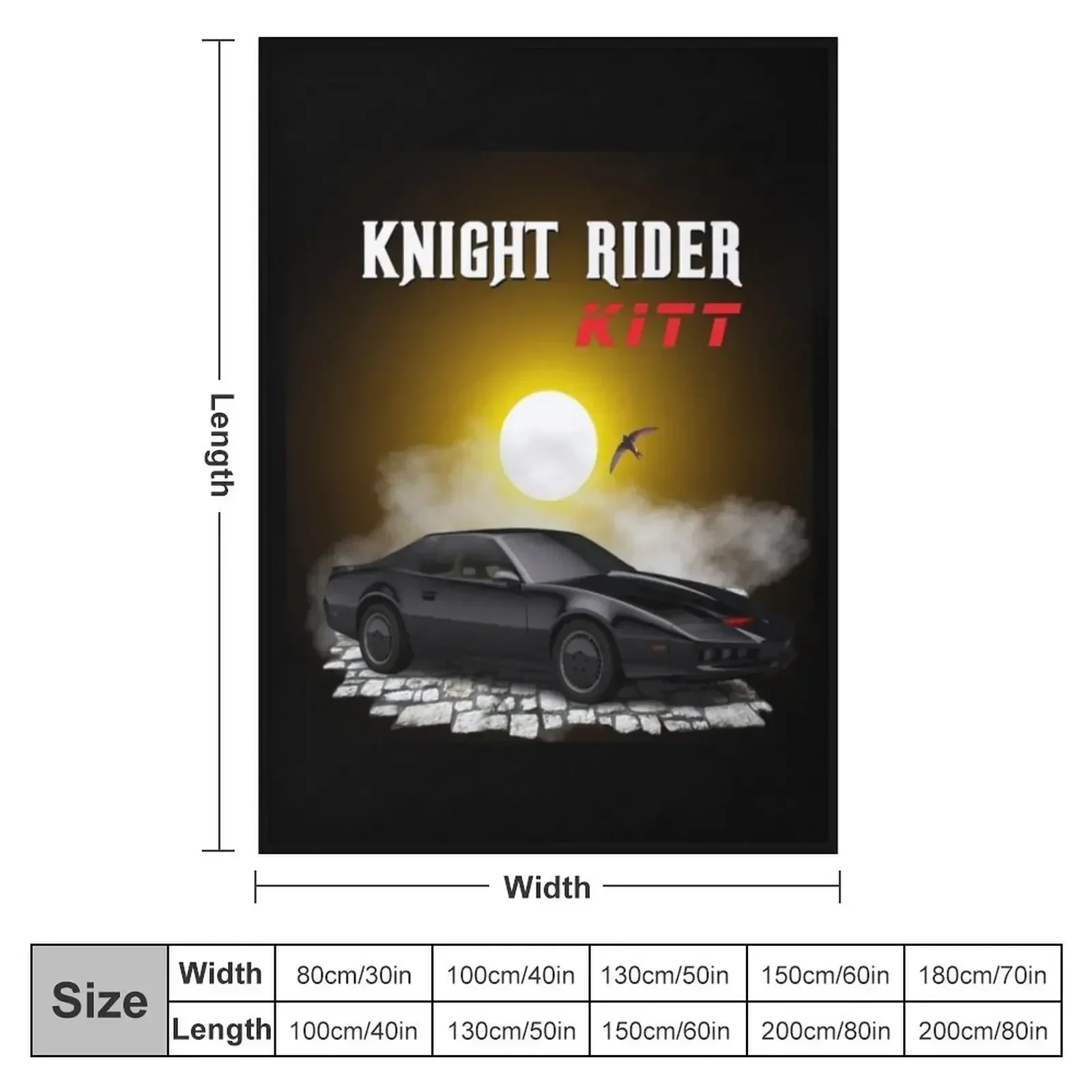 K 2000 knight rider Throw Blanket Loose Decorative Sofas blankets and throws warm winter Blankets