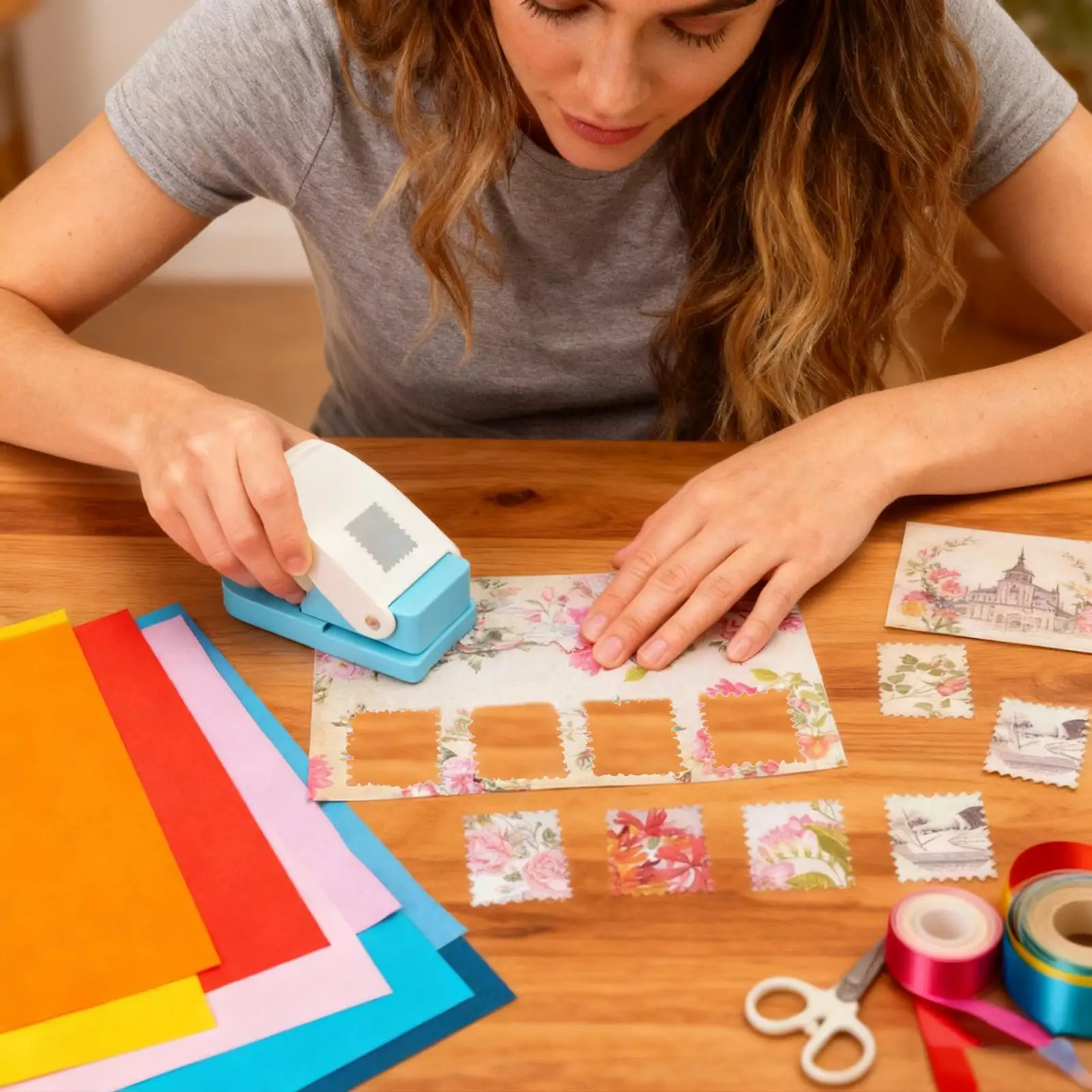 

square Handmade Crafts and Scrapbooking Tool Paper Punch For Photo Gallery DIY Gift Card Punches Embossing device