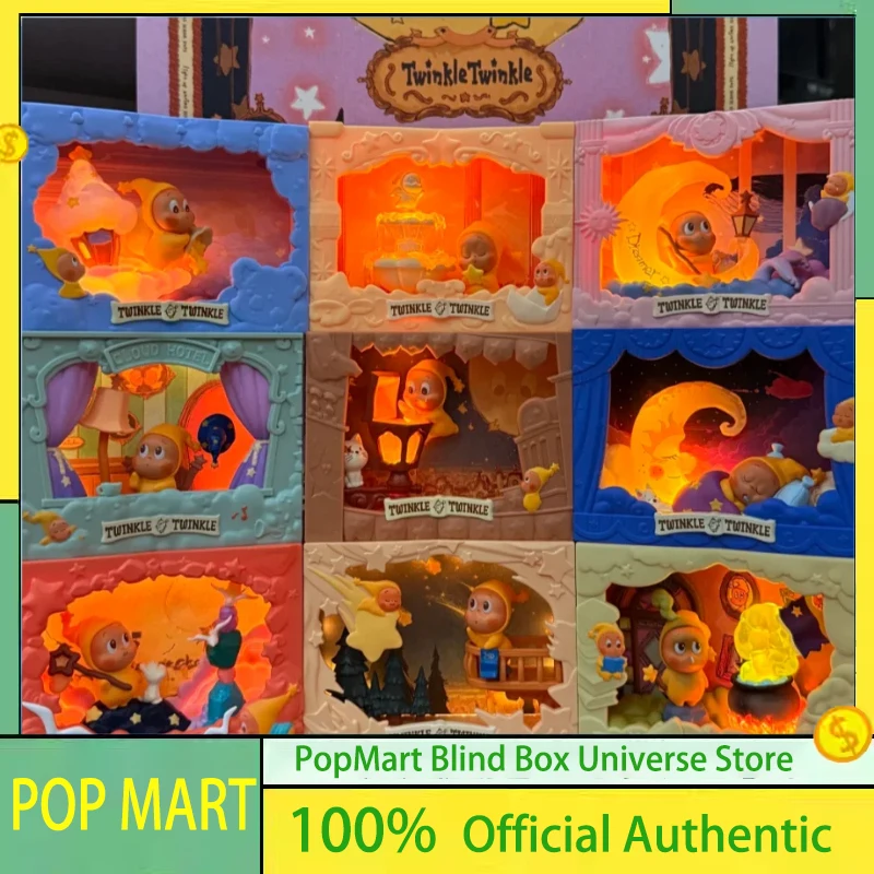 

POPMART Twinkle Twinkle Light Up Series слепая коробка Guess Bag Mystery Box игрушки куклы милые аниме украшения Рождество Новый год