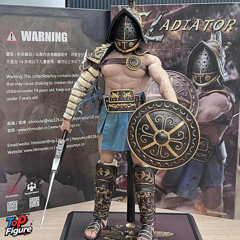 Новый и нераспечатанный. В наличии. HH18033 HAOYUTOYS 1/6 Имперский Легион Охотничий Боечный Робот Хопломахус: щит, копье, подставка.