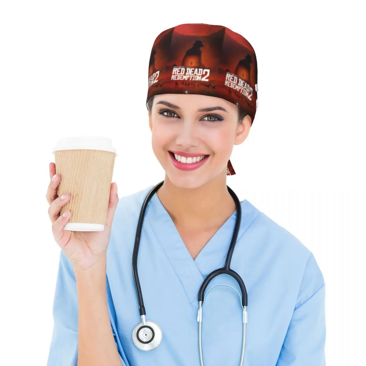 Casquette de travail Red Dead Redemption, bonnet chirurgical unisexe réglable pour infirmières et dentistes