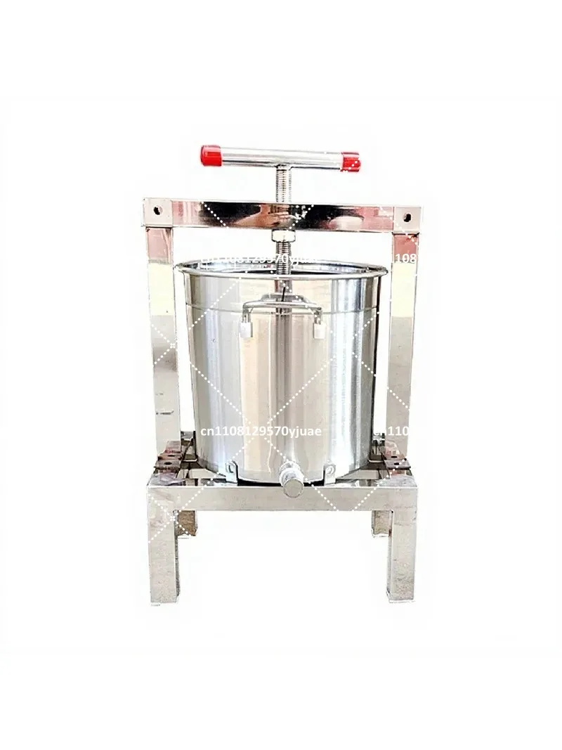 Stainless Steel Honey Press Machine Thickened Fully Sealed Manual Juicer Extractor Home Use Detachable Easy Clean