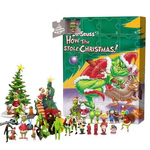 Christmas Advent Calendar 2024, Christmas Countdown Calendar, 24 Days Of Christmas Advent Calendar, 24Pcs Cartoon Figures Doll