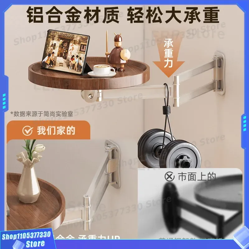 Foldable Bedside Table Small Suspended Shelf for Bedroom Creative Multi Functional Side Table Simple Design Nightstand