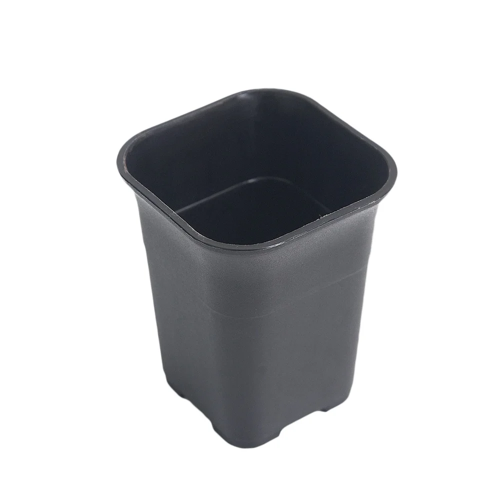 

10 Pcs Plastic Flower Pot Nursery Container Black Succulent Basin Drainage Holes Promote Root Growth Gardening