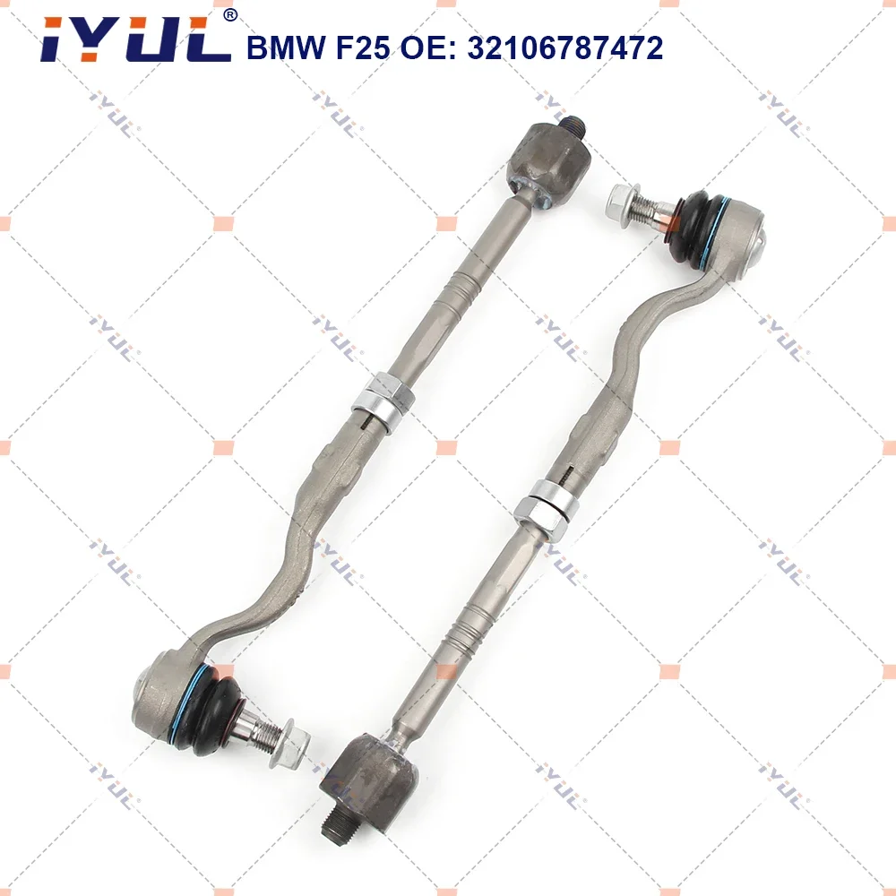 IYUL A Pair Front Steering Tie Rod Head Assembly For BMW X3 F25 X4 F26 32106787472