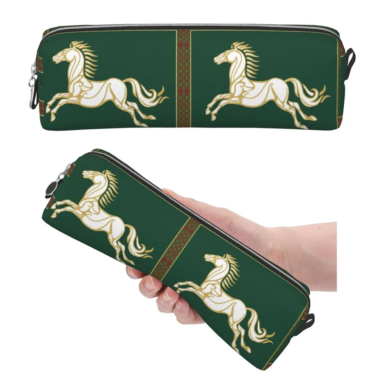 Banner Of Rohan Pencil Cases for Student School Pen Box Pencil Bag Large Capacity Pencil Pouch Storage Stationery Supplies