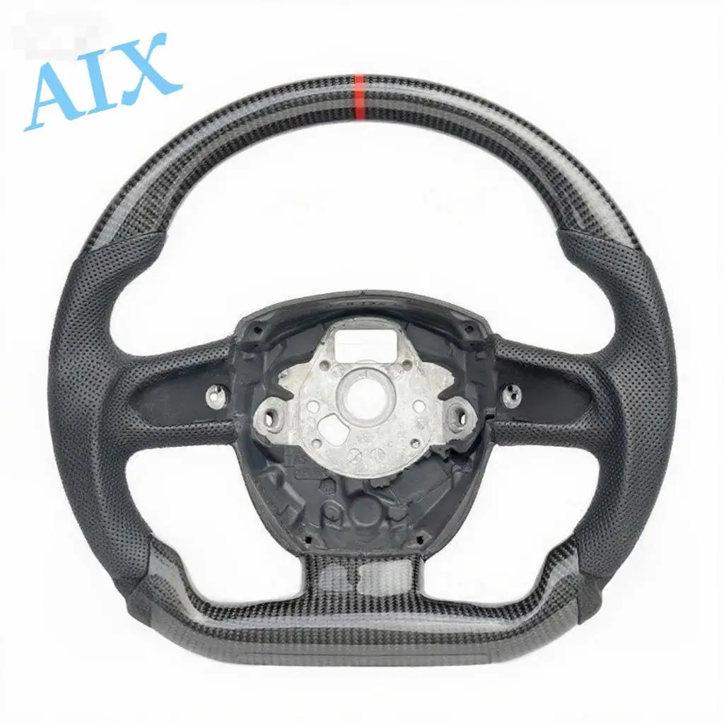 

Рулевое колесо для Audi A3 A4 A5 B8 A6 Q5 Q7 2005–2011 Рулевое колесо из 100% настоящего углеродного волокна