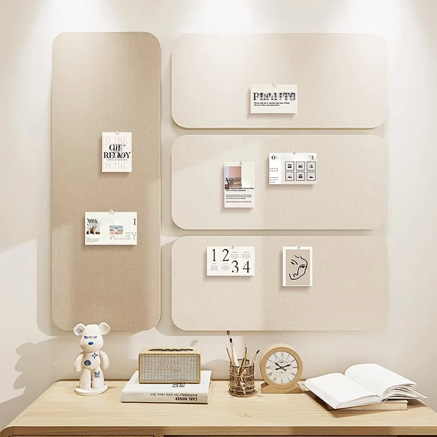 4 Creative Felt Photo Wall Background Boards Message Boards for Sticking Notes, Photos, and Schedules