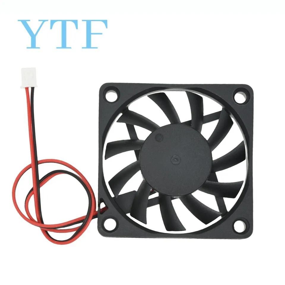 60*10mm 6010 With 6CM XH2.54-2 Graphics Card Fan Cooling Fan 5V 12V 24V 0.1A With 2pin For 3D Printer Raspberry PI Fan