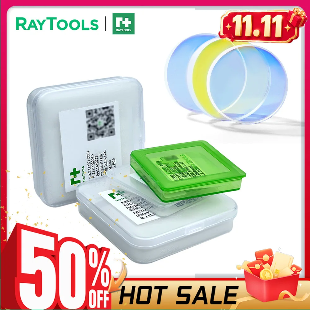 Raytools Fiber Laser Protective Lens 27.9x4.1 4kw 37x7 12kw Laser Optical Protection Windows 211LCG0045 211LCG0037