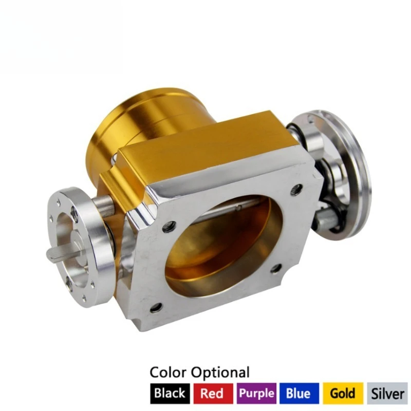Alloy 80mm Mechanical Throttle Valve Intake Manifold Air Control Plate for Car Engine Modification