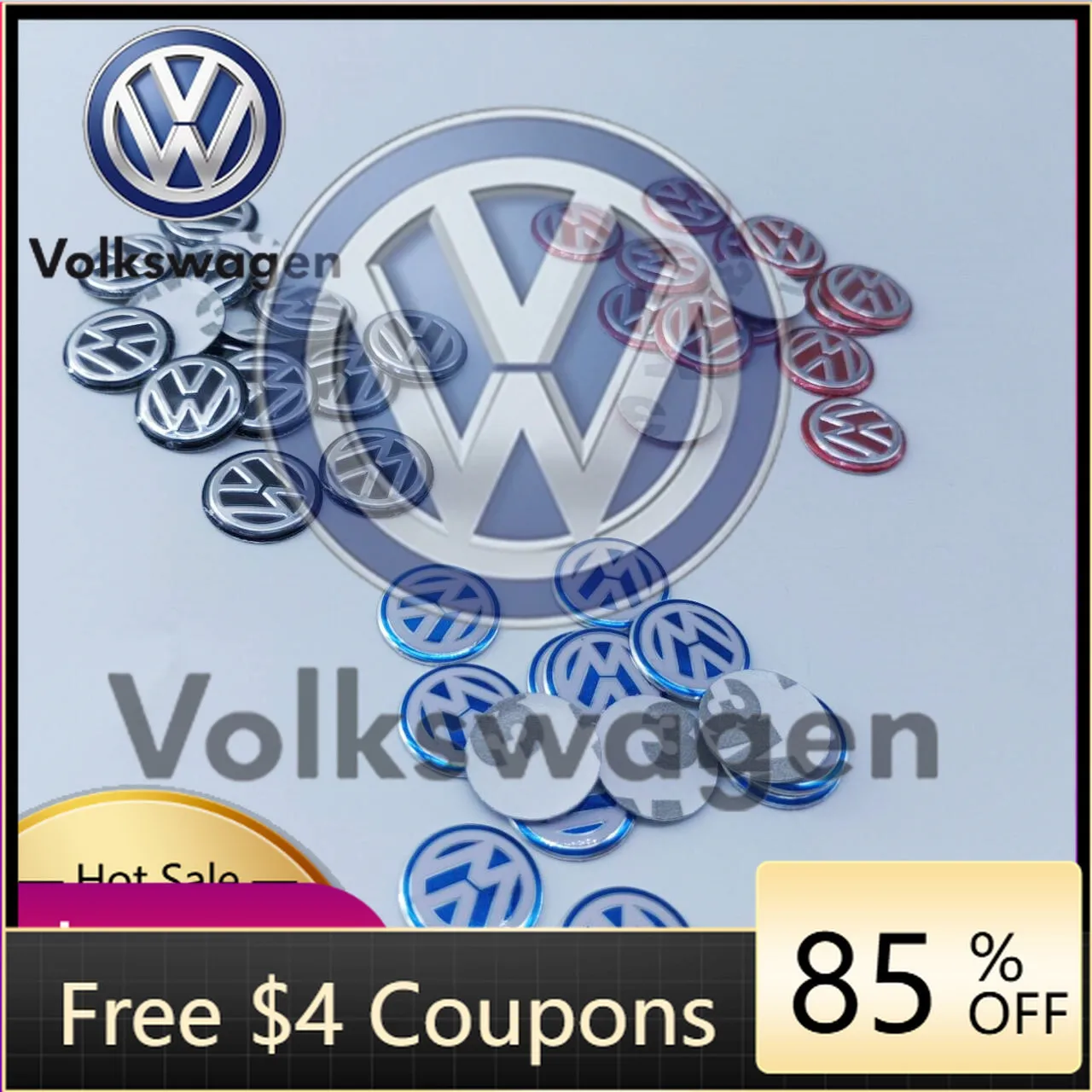 

Наклейки на автомобиль 2026: Горячие стайлинговые молдинги для VOLKSWAGEN VW, 100 шт., 11 мм, 14 мм, для Volkswagen GTI, Rline, R, Polo, Golf, Passat, Magotan, Ti