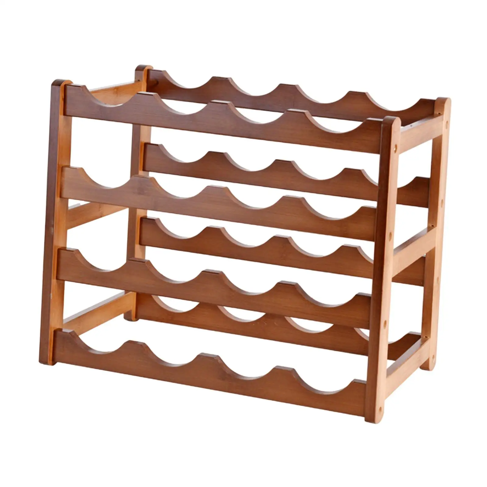 Red Wine Display Wood Wine Rack Storage Organizer Durable Wine Holder Wine Stand for Dining Room Cabinet Bar Home Grape Wine