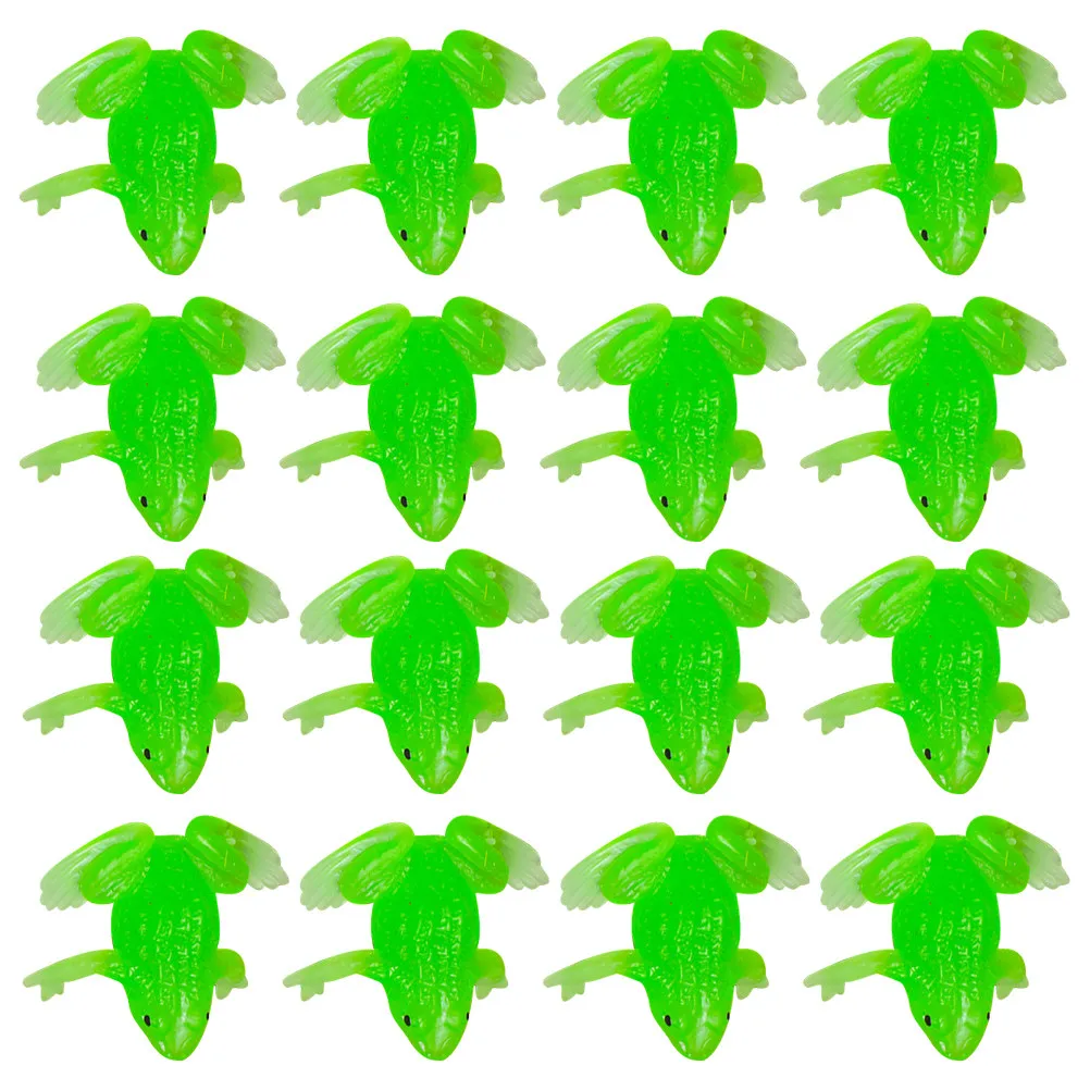 20Pcs Frogs Decorations Miniature Simulation Cute Vivid Frogs Desktop Decor Learning Educational Animal Figures