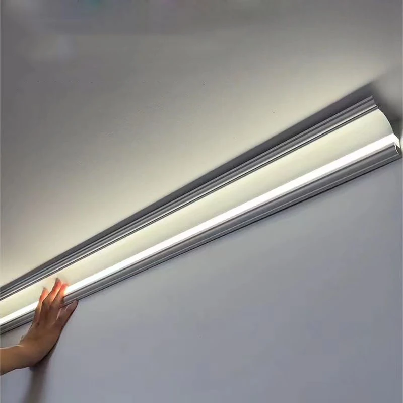 

Top Corner Linear Aluminum Profile Light 2M Luminous Gypsum Line Light Wall Washing Plaster Line For Ceiling Reflector Lamp