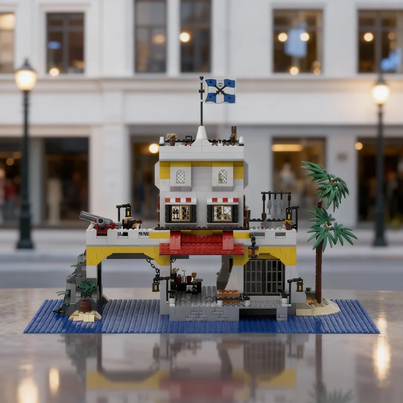 

1563pcs MOC Imperial Outpost Pirates Model Building Blocks Christmas Gifts Architecture DIY Assemble Toy Education Creative Idea