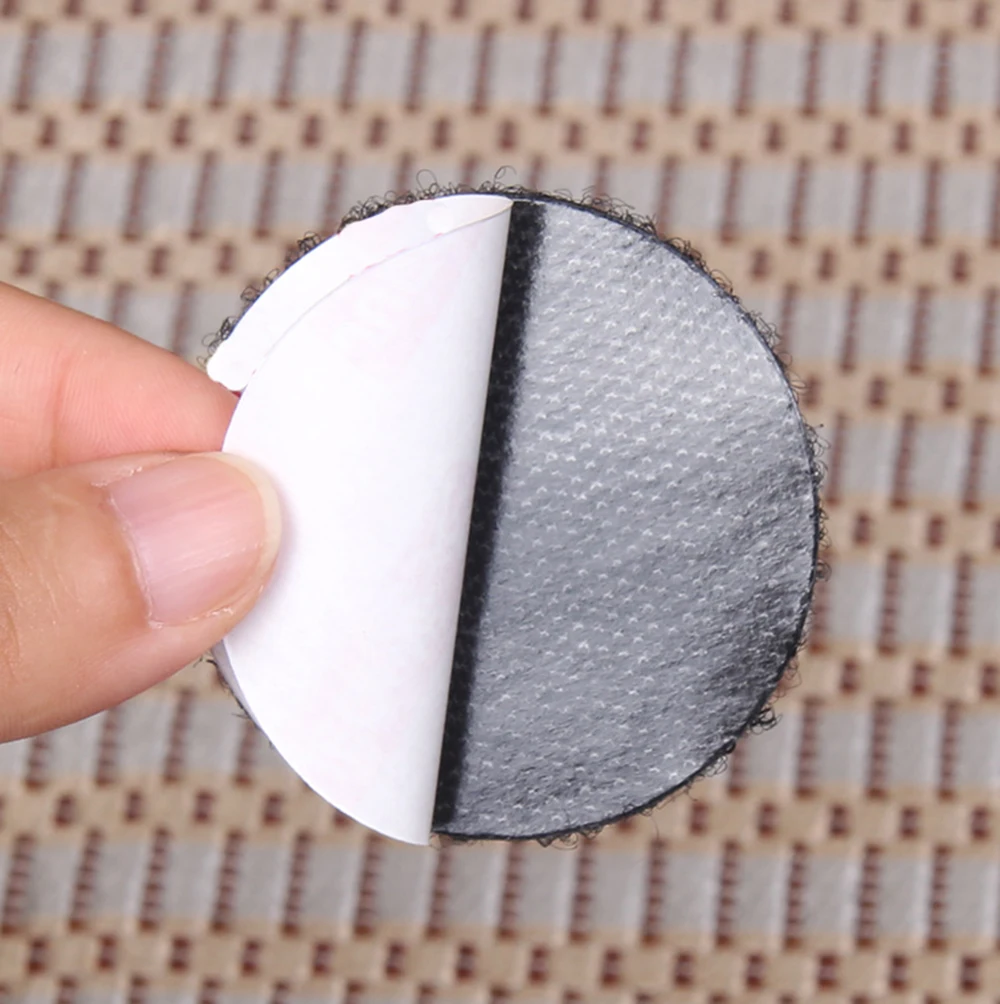 5/10/20/30Pair Double Faced Adhesive Fixing Stickers Carpet Pad Dashboard Mat Fixed Patch Floor Anti Skid Grip Hook and Loop Dot
