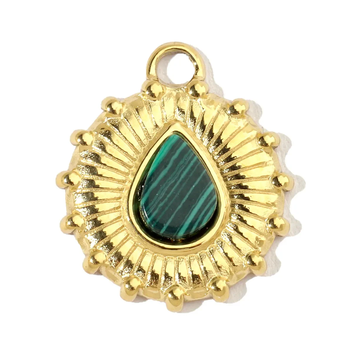3 teile/los Geometrische Parfüm Naturstein Edelstahl Diy Charms Frauen Waterdrop Halskette Anhänger Kreuz Schmuck