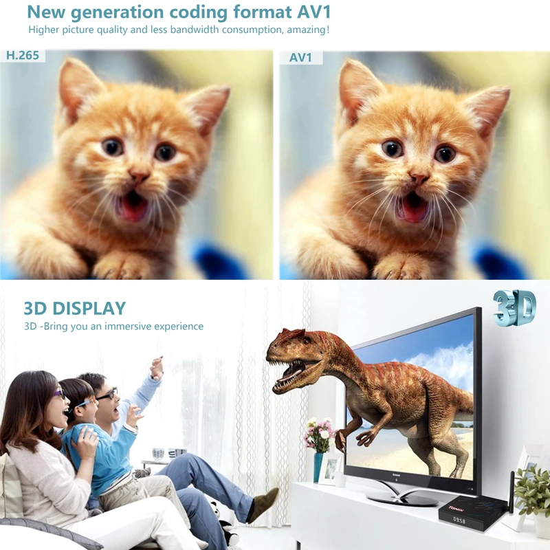 TANIX TX68 مربع التلفزيون الذكية أندرويد 12 4G 32G 64G Allwinner H618 2.4G & 5G Wifi6 6k 4k مشغل الوسائط تعيين أفضل صندوق PK T95Z زائد X98H برو