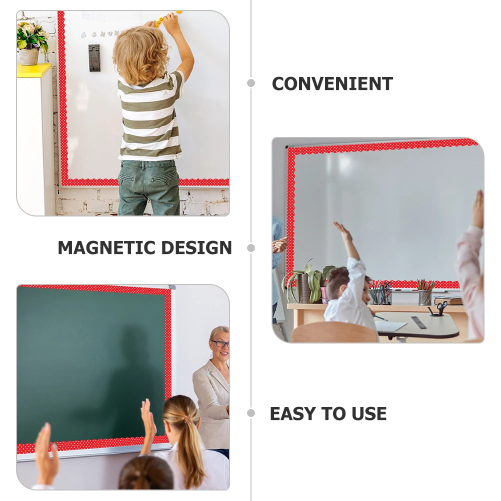 

12pcs Wavy Magnetic Border Trim for Blackboard Whiteboard Classroom Office Decor DIY Magnetic Borders For Classroom Whiteboard