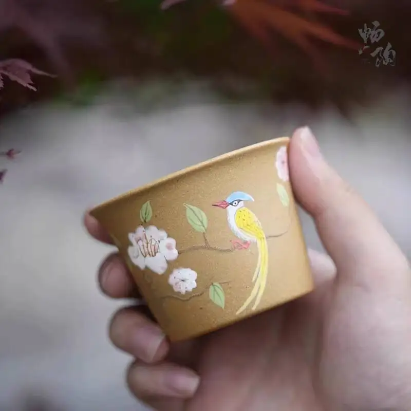 [changtao]-tazza-artigianale-in-argilla-viola-di-yixing-modello-ben-shan-dipinta-a-mano-pezzo-singolo-da-100cc