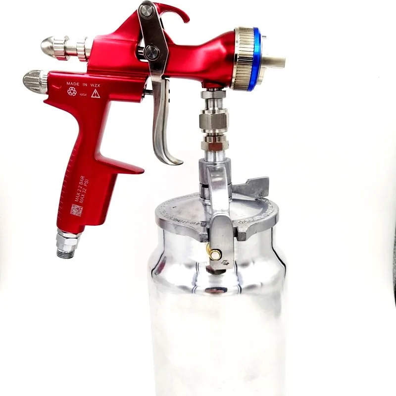 Imagem -03 - Saigaole Pistola de Pulverizador Automóvel Topcoat Pistola de Pintura de Chapa Metálica Alta Atomização Pneumática Pulverização Ferramentas Pneumáticas