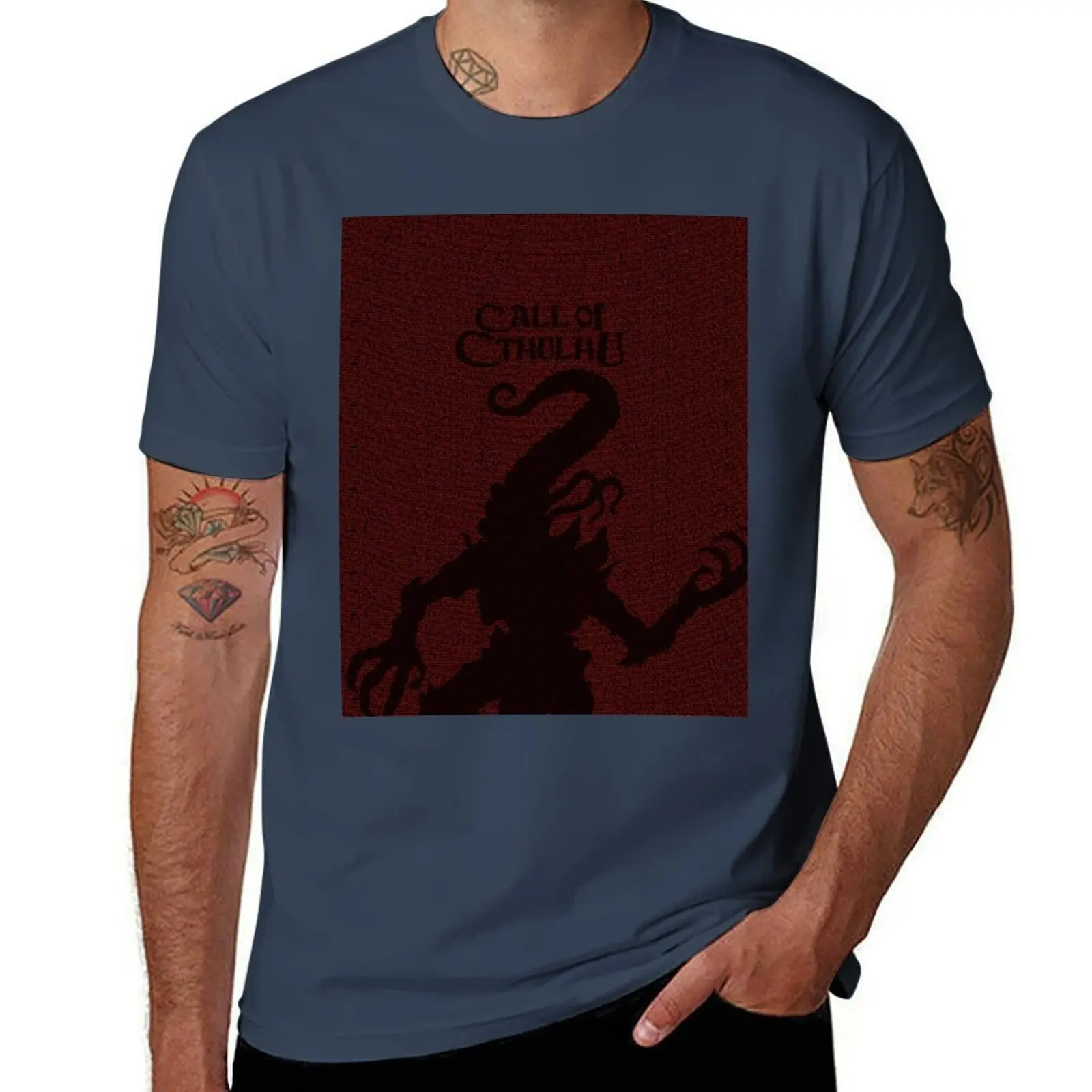 

The Horror Between The Lines - Nyarlathotep T-Shirt Utility Work Short Sleeve Top